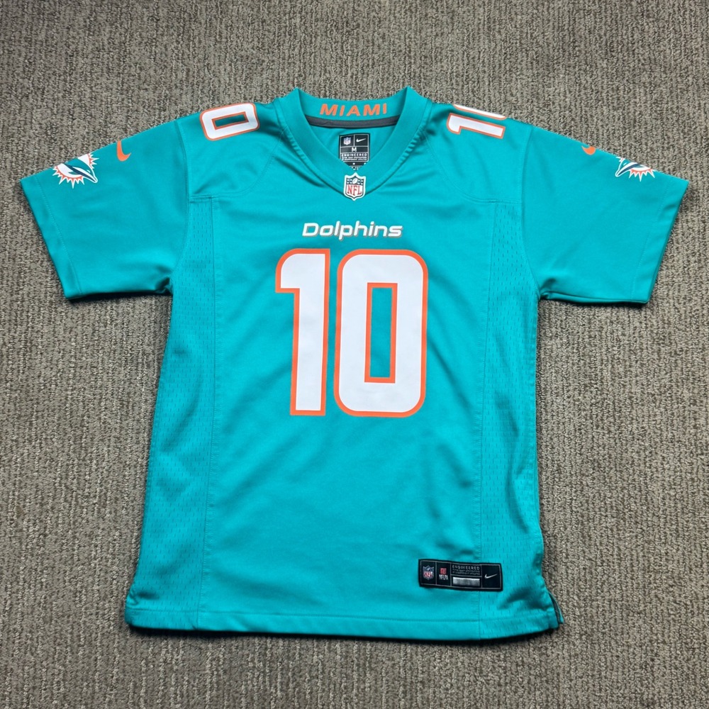 Nike NFL Miami Dolphins Football Jersey Tyreek Hill #10 Youth M Blue
